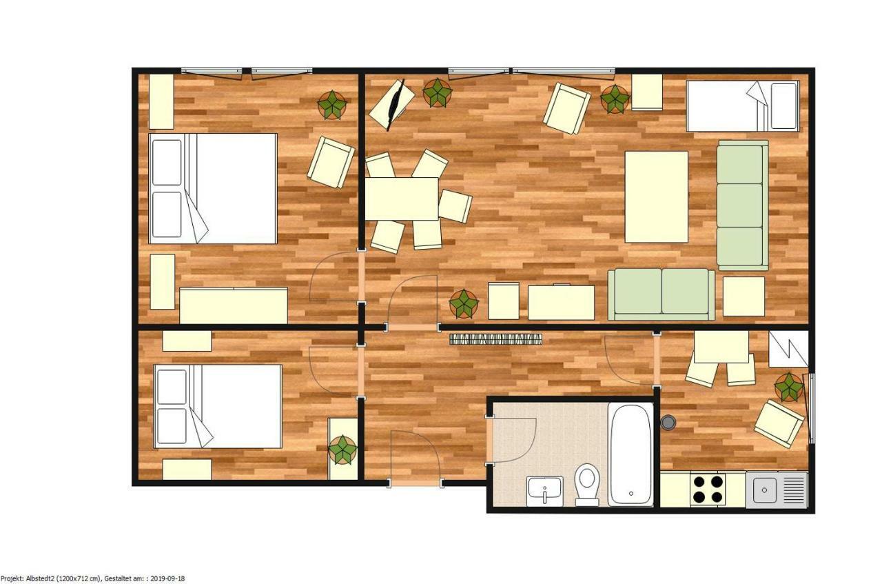 Kuenstler Ferienwohnung 3 Zimmer Kueche Bad Zentrale Lage Wulsbuttel Exterior photo